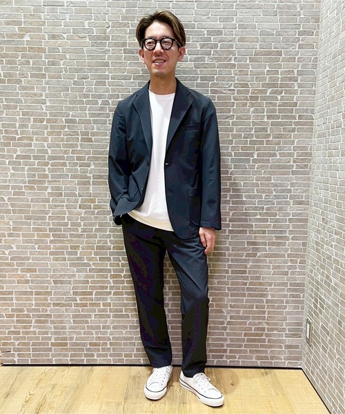 Grand PARK（グランドパーク）の「リップストレッチテーラードジャケット（テーラードジャケット・メンズ・カーキ/ネイビー/ブラック・MEDIUM/LARGE/X-LARGE/SMALL）」の21枚目の写真