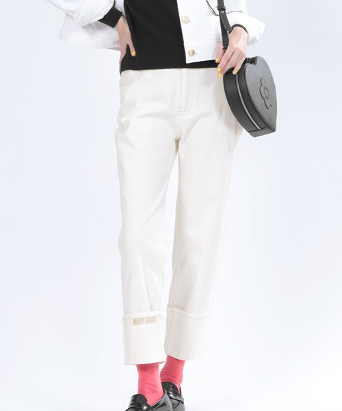 MARY QUANT（マリークワント）の「ロールアップデニム パンツ（デニム