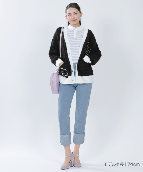 MARY QUANT（マリークワント）の「ロールアップデニム パンツ（デニム