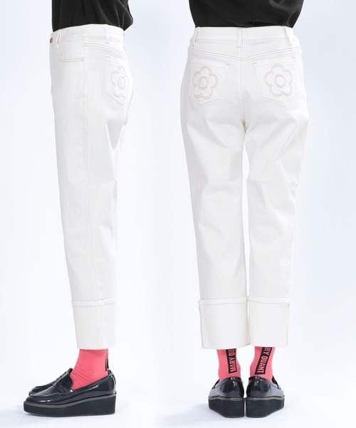MARY QUANT（マリークワント）の「ロールアップデニム パンツ（デニム