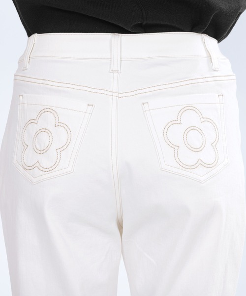 MARY QUANT（マリークワント）の「ロールアップデニム パンツ（デニム