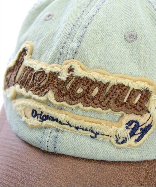 clear（クリア）の「ヴィンテージ加工レトロキャップ［大人カジュアル］≪SS新作≫（キャップ・レディース・ブルー/ライトブルー・F）」の4枚目の写真