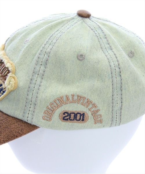 clear（クリア）の「ヴィンテージ加工レトロキャップ［大人カジュアル］≪SS新作≫（キャップ・レディース・ブルー/ライトブルー・F）」の5枚目の写真