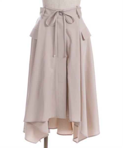 axes femme（アクシーズファム）の「イレヘムスカート（スカート・レディース・ブラック/ベージュ/キナリ・FREE）」の11枚目の写真