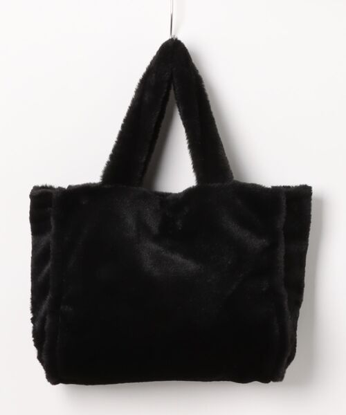 STYLEBLOCK(スタイルブロック)の「フェイクファー素材トートバッグ(トートバッグ・レディース・カーキ/ピンク/ベージュ/ブラック・FREE)」の9枚目の写真