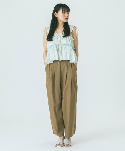 ROSE BUD(ローズバッド)の「SLV.LESS GATHERED BLOUSE(シャツ/ブラウス・レディース・ネイビー/ブルー・ONE SIZE)」の20枚目の写真