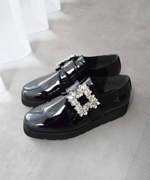 EVOL | 軽量ビジューバックルシューズ(ドレスシューズ)