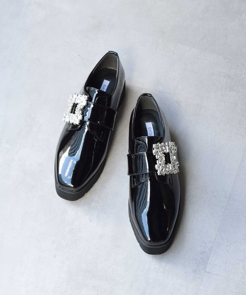 EVOL(イーボル)の「軽量ビジューバックルシューズ(ドレスシューズ・レディース・ブラック・LL/S/M/L)」の5枚目の写真