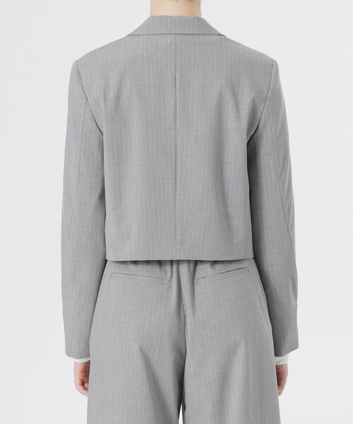 LOVELESS(ラブレス)の「レイヤードライクジャケット(テーラードジャケット・レディース・ライトグレー・36/34)」の8枚目の写真