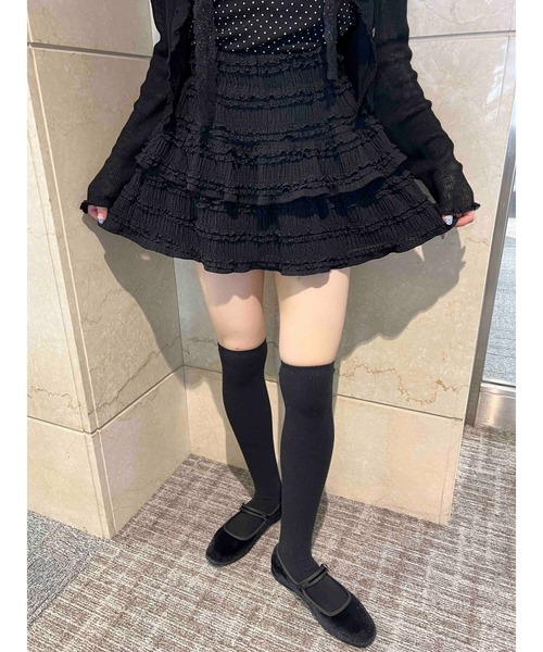 PHILLY（フィリー）の「【PHILLY】フリルティアードミニスカート（スカート・レディース・ホワイト/アイボリー/ブラック・FREE）」の12枚目の写真