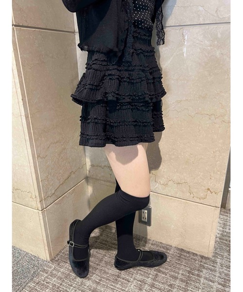 PHILLY（フィリー）の「【PHILLY】フリルティアードミニスカート（スカート・レディース・ホワイト/アイボリー/ブラック・FREE）」の13枚目の写真