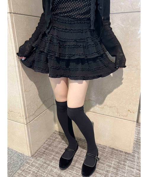 PHILLY（フィリー）の「【PHILLY】フリルティアードミニスカート（スカート・レディース・ホワイト/アイボリー/ブラック・FREE）」の14枚目の写真