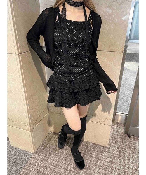 PHILLY（フィリー）の「【PHILLY】フリルティアードミニスカート（スカート・レディース・ホワイト/アイボリー/ブラック・FREE）」の16枚目の写真