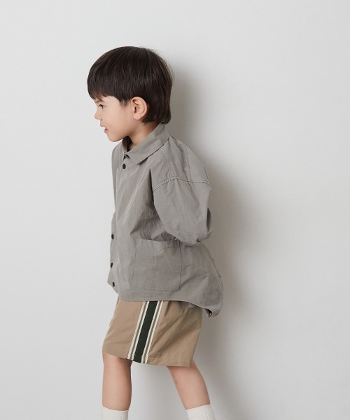 riziere(リジェール)の「サイドライン撥水ハーフパンツ(その他パンツ・キッズ・チャコール/ベージュ・150/140/130/120/110/100/90)」の9枚目の写真
