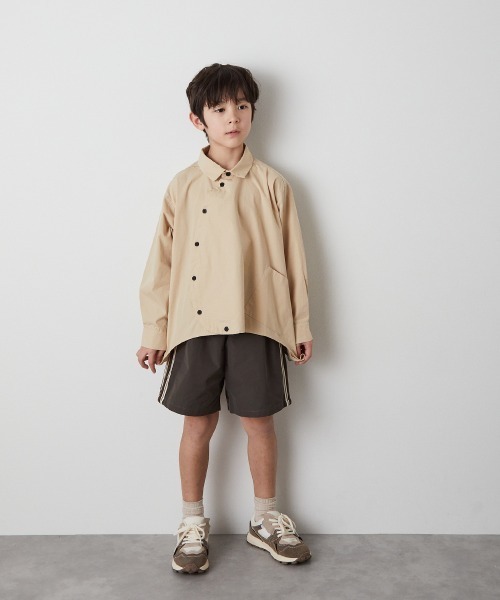 riziere(リジェール)の「サイドライン撥水ハーフパンツ(その他パンツ・キッズ・チャコール/ベージュ・150/140/130/120/110/100/90)」の11枚目の写真
