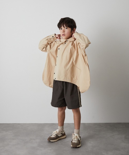 riziere(リジェール)の「サイドライン撥水ハーフパンツ(その他パンツ・キッズ・チャコール/ベージュ・150/140/130/120/110/100/90)」の12枚目の写真