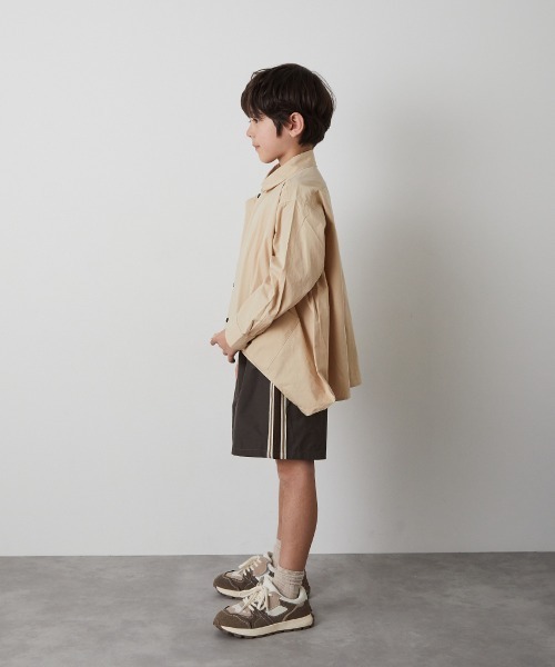 riziere(リジェール)の「サイドライン撥水ハーフパンツ(その他パンツ・キッズ・チャコール/ベージュ・150/140/130/120/110/100/90)」の13枚目の写真
