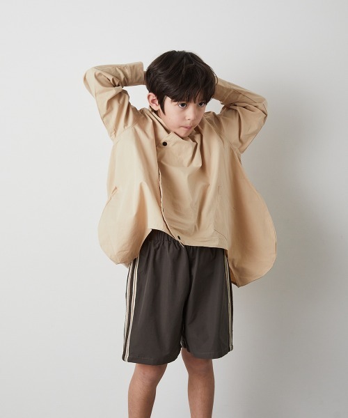 riziere(リジェール)の「サイドライン撥水ハーフパンツ(その他パンツ・キッズ・チャコール/ベージュ・150/140/130/120/110/100/90)」の14枚目の写真