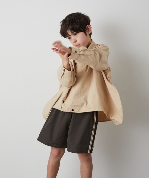 riziere(リジェール)の「サイドライン撥水ハーフパンツ(その他パンツ・キッズ・チャコール/ベージュ・150/140/130/120/110/100/90)」の15枚目の写真