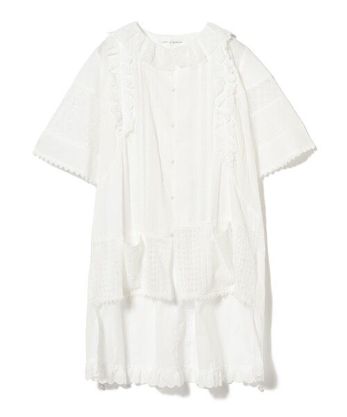 【美品】BEAMSBOY 別注 TORI-TO アシメ フリル シャツ ブラウス BEAMS BOY（ビームス ボーイ）【別注】TORI-TO / アシメ フリル