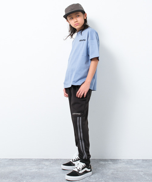 CONVERSE（コンバース）の「CONVERSE 別注ジャージラインパンツ（その他パンツ・キッズ・グレイッシュベージュ/ブラック・150/140/160/130）」の12枚目の写真