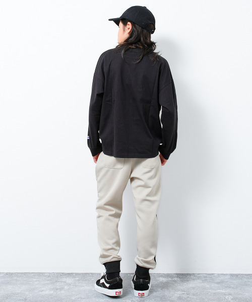 CONVERSE（コンバース）の「CONVERSE 別注ジャージラインパンツ（その他パンツ・キッズ・グレイッシュベージュ/ブラック・150/140/160/130）」の6枚目の写真