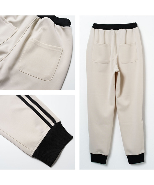 CONVERSE（コンバース）の「CONVERSE 別注ジャージラインパンツ（その他パンツ・キッズ・グレイッシュベージュ/ブラック・150/140/160/130）」の10枚目の写真