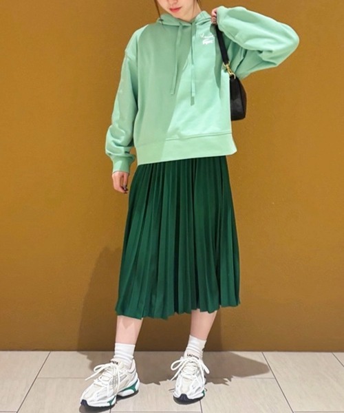 LACOSTE（ラコステ）の「ジャカードトリムノースリーブドレス ワンピース（ワンピース・レディース・グリーン・40/38/36/34）」の12枚目の写真