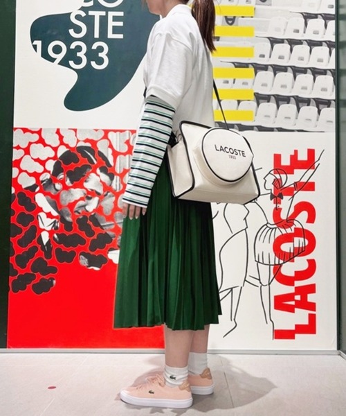 LACOSTE（ラコステ）の「ジャカードトリムノースリーブドレス ワンピース（ワンピース・レディース・グリーン・40/38/36/34）」の9枚目の写真