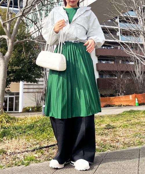 LACOSTE（ラコステ）の「ジャカードトリムノースリーブドレス ワンピース（ワンピース・レディース・グリーン・40/38/36/34）」の14枚目の写真