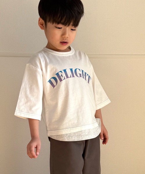 セール】ﾋﾞｯｸﾞﾛｺﾞ8分袖Tｼｬﾂ（Tシャツ/カットソー）｜SKAPE