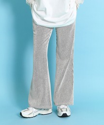 レディースのその他パンツ（ホワイト/白色系・ストライプ柄