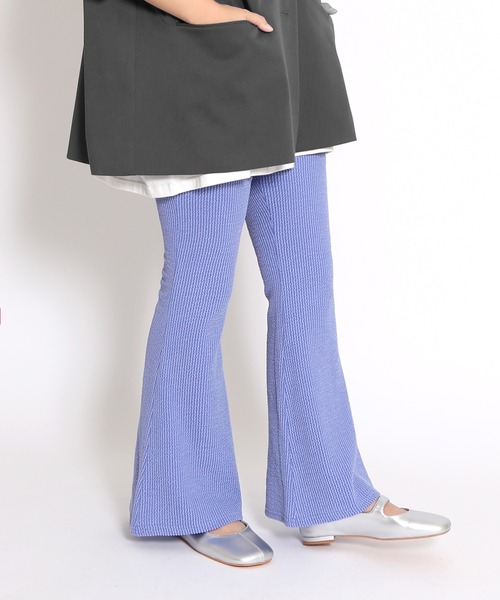 PUNYUS（プニュズ）の「ストライプフレアパンツ（その他パンツ・レディース・チャコールグレー/ブルー/ホワイト・1/2/3/4）」の13枚目の写真