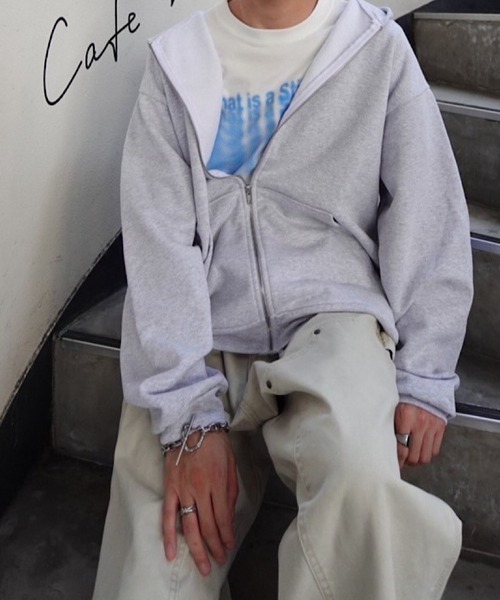 L/S HEAVY FLEECE ZIP UP 14OZ