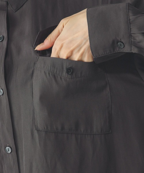 sssブラック38 楽天市場】【SALE／40%OFF】さらさらリラックスポケットブラウス