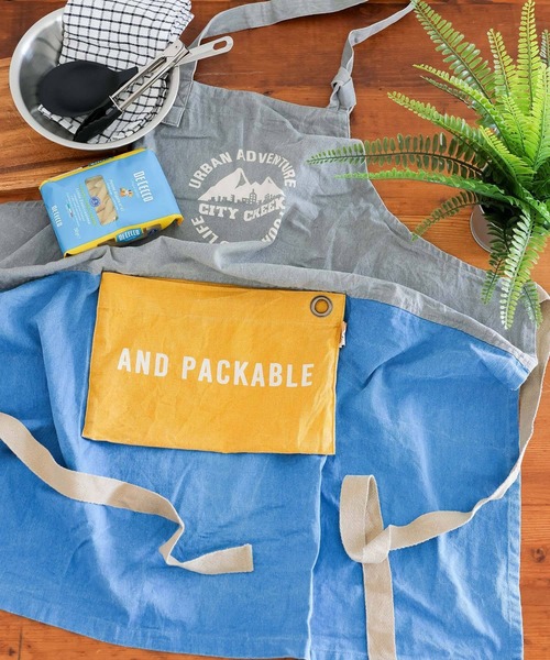 CITY CREEK】パッカブルエプロン（エプロン）｜niko and