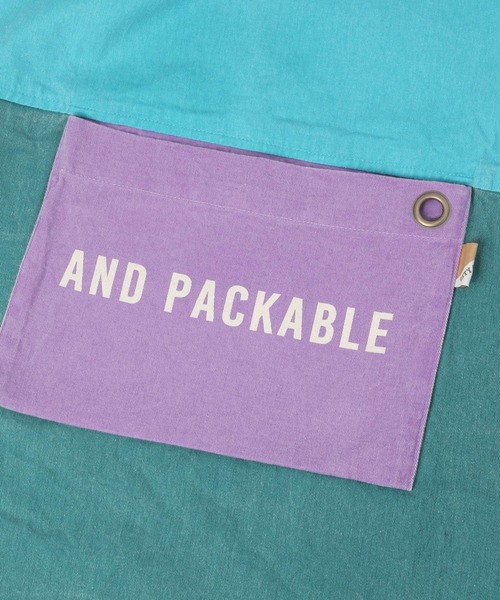 niko and...（ニコアンド）の「【CITY CREEK】パッカブルエプロン（エプロン・レディース・パープル/マスタード・0）」の11枚目の写真