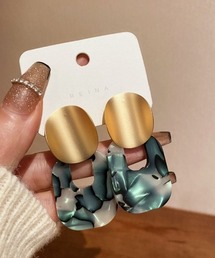 アーティスティック上品カラーピアス