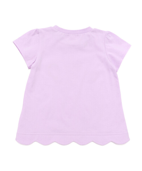 SLAP SLIP(スラップスリップ)の「【お揃い】アニマルキラキラパッチ裾スカラップTシャツ(80~130cm)(Tシャツ/カットソー・キッズ・パープル/ホワイト系その他/ピンク系その他・120cm/90cm/130cm/80cm/100cm/110cm)」の7枚目の写真