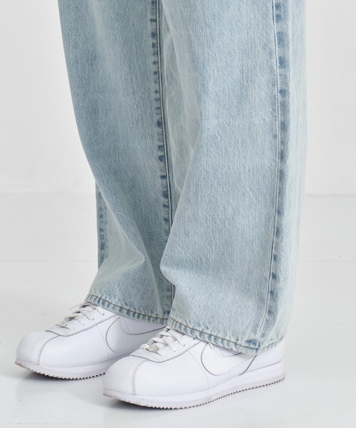 MIHARAYASUHIRO（ミハラヤスヒロ）の「【MIHARAYASUHIRO/ミハラヤスヒロ】SELVAGE DENIM BAGGY PANTS(BLEACHED)（デニムパンツ・メンズ・ブラック/インディゴブルー・44/46）」の18枚目の写真