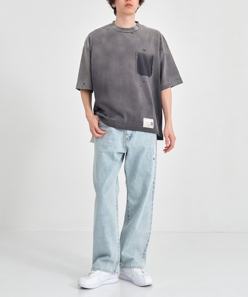 MIHARAYASUHIRO（ミハラヤスヒロ）の「【MIHARAYASUHIRO/ミハラヤスヒロ】SELVAGE DENIM BAGGY PANTS(BLEACHED)（デニムパンツ・メンズ・ブラック/インディゴブルー・44/46）」の13枚目の写真