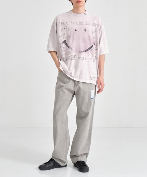 MIHARAYASUHIRO（ミハラヤスヒロ）の「【MIHARAYASUHIRO/ミハラヤスヒロ】SELVAGE DENIM BAGGY PANTS(BLEACHED)（デニムパンツ・メンズ・ブラック/インディゴブルー・44/46）」の4枚目の写真