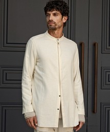 C DIEM（カルペディエム）の「C DIEM(カルペディエム)バンドリネンシャツ 長袖シャツ (速乾性 / 通気性)（シャツ/ブラウス）」