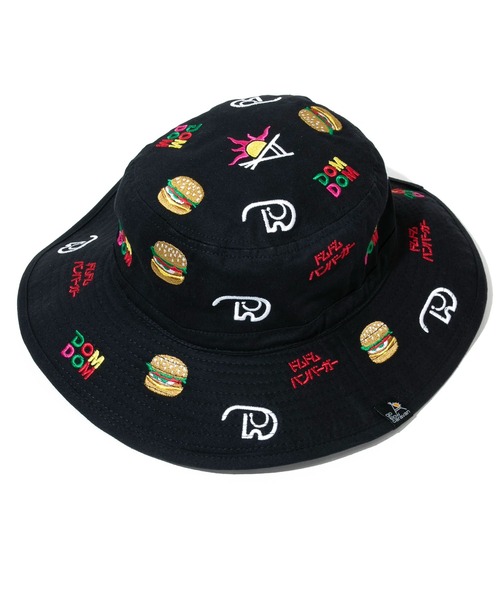 go slow caravan（ゴースローキャラバン）の「DOMDOM × gsc ライトキャンバス刺繍キャンパーハット（ハット・メンズ・ブラック・FREE）」の5枚目の写真