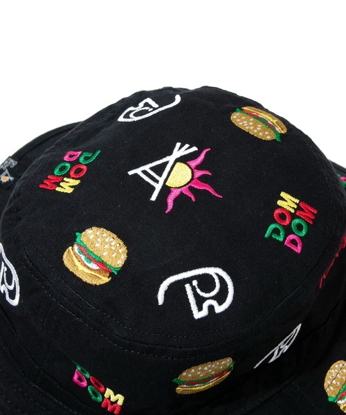 go slow caravan（ゴースローキャラバン）の「DOMDOM × gsc ライトキャンバス刺繍キャンパーハット（ハット・メンズ・ブラック・FREE）」の6枚目の写真