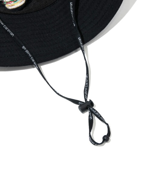 go slow caravan（ゴースローキャラバン）の「DOMDOM × gsc ライトキャンバス刺繍キャンパーハット（ハット・メンズ・ブラック・FREE）」の8枚目の写真