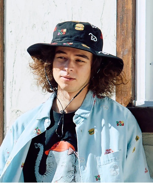 go slow caravan（ゴースローキャラバン）の「DOMDOM × gsc ライトキャンバス刺繍キャンパーハット（ハット・メンズ・ブラック・FREE）」の11枚目の写真