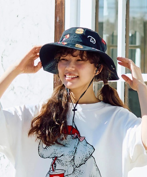 go slow caravan（ゴースローキャラバン）の「DOMDOM × gsc ライトキャンバス刺繍キャンパーハット（ハット・メンズ・ブラック・FREE）」の13枚目の写真