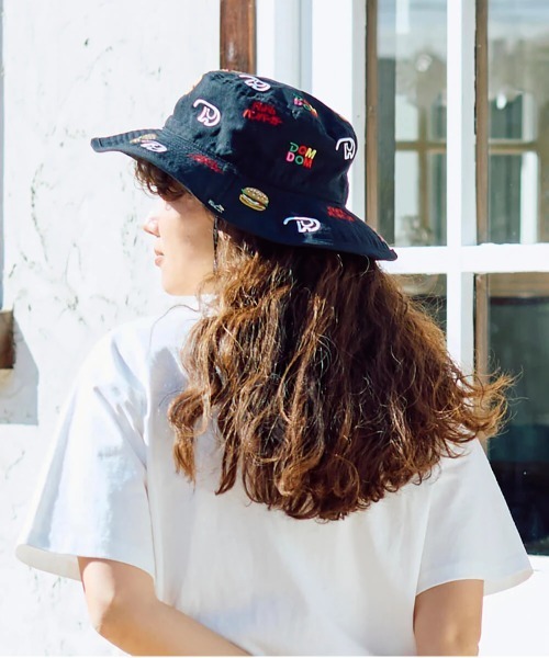 go slow caravan（ゴースローキャラバン）の「DOMDOM × gsc ライトキャンバス刺繍キャンパーハット（ハット・メンズ・ブラック・FREE）」の14枚目の写真