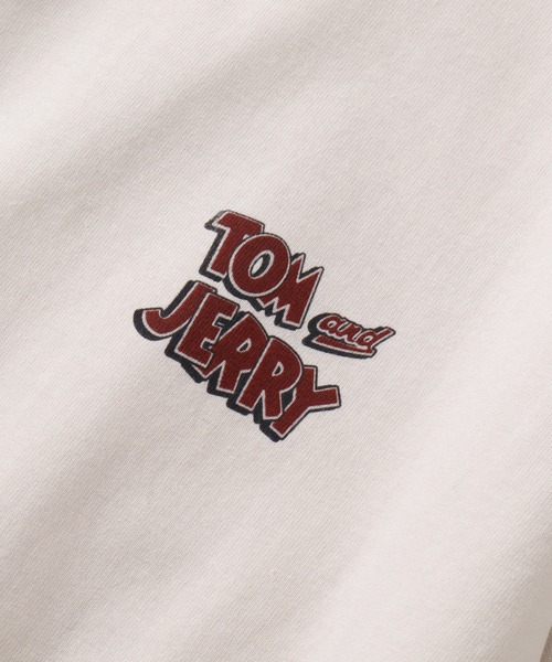 Tom&Jerry(トムアンドジェリー)の「【Tom & Jerry/トム & ジェリー】ヴィンテージライクコミックアートプリントTシャツ(Tシャツ/カットソー・メンズ・ブラック系その他/アイボリー/スミクロ/ホワイト系その他・M/L/LL)」の19枚目の写真